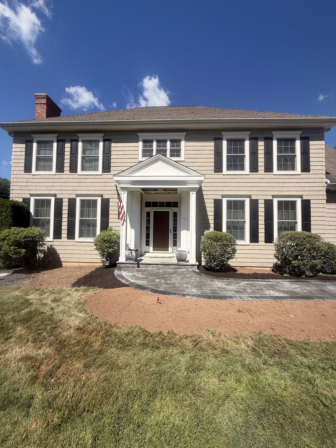 Colonial Entry Walk by TNT Masonry & Pavers in Connecticut