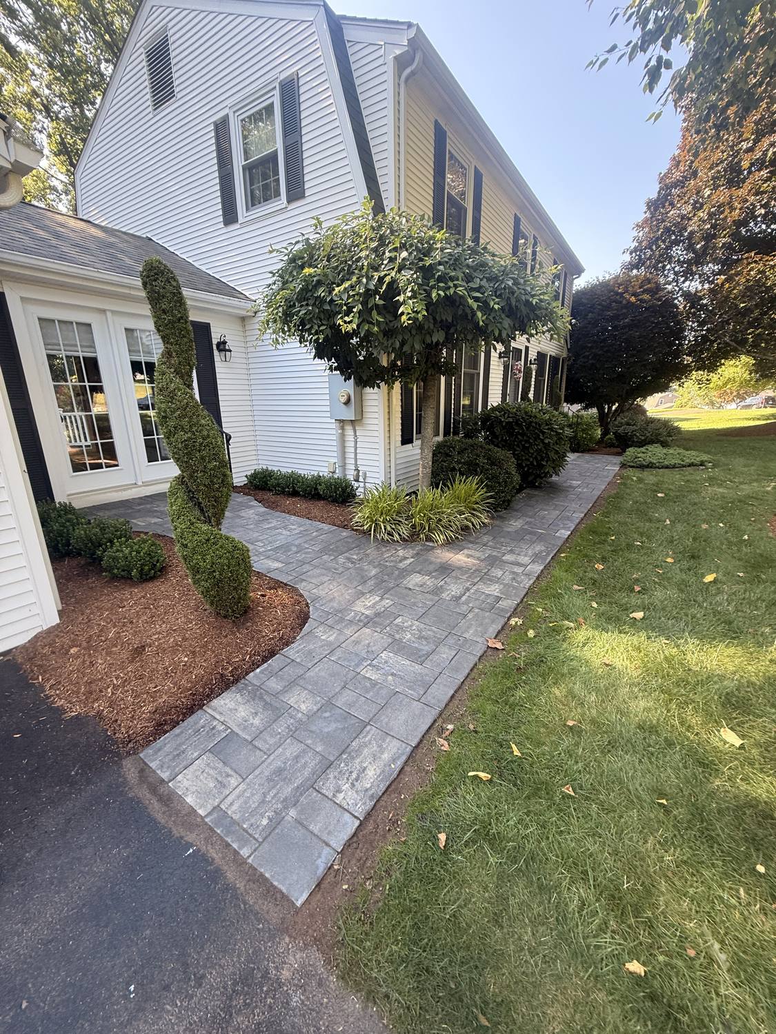 Side Entry Walkway by TNT Masonry & Pavers in Connecticut