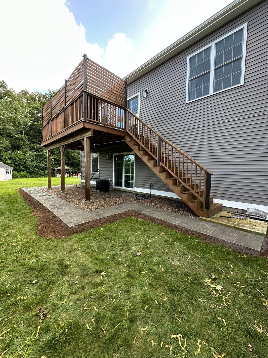 Deck Steps by TNT Masonry & Pavers in Connecticut