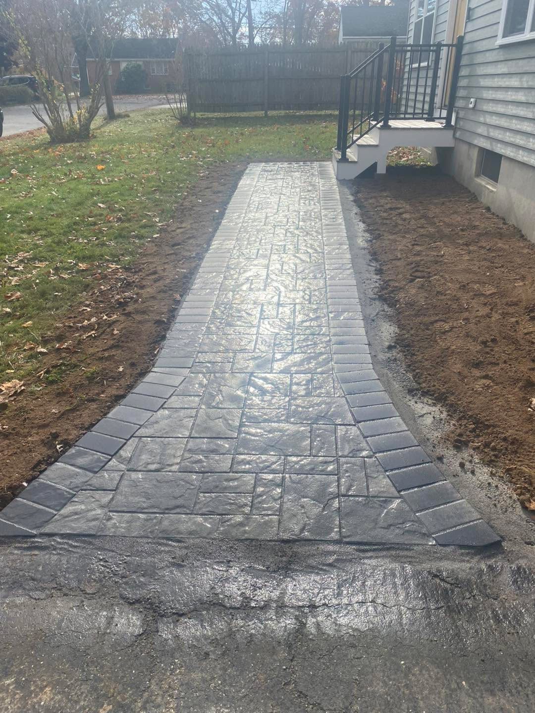 Stone Walkway by TNT Masonry & Pavers in Connecticut
