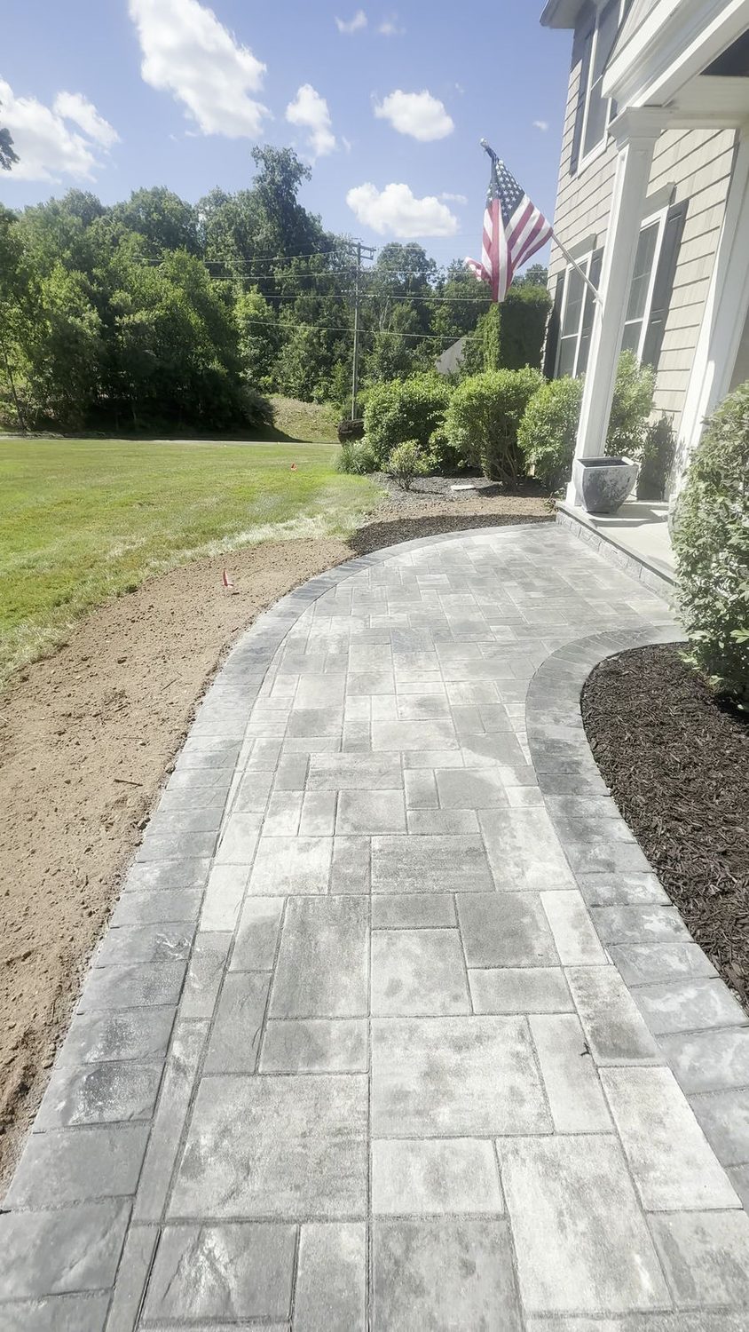 Walkway and Steps by TNT Masonry & Pavers in Connecticut