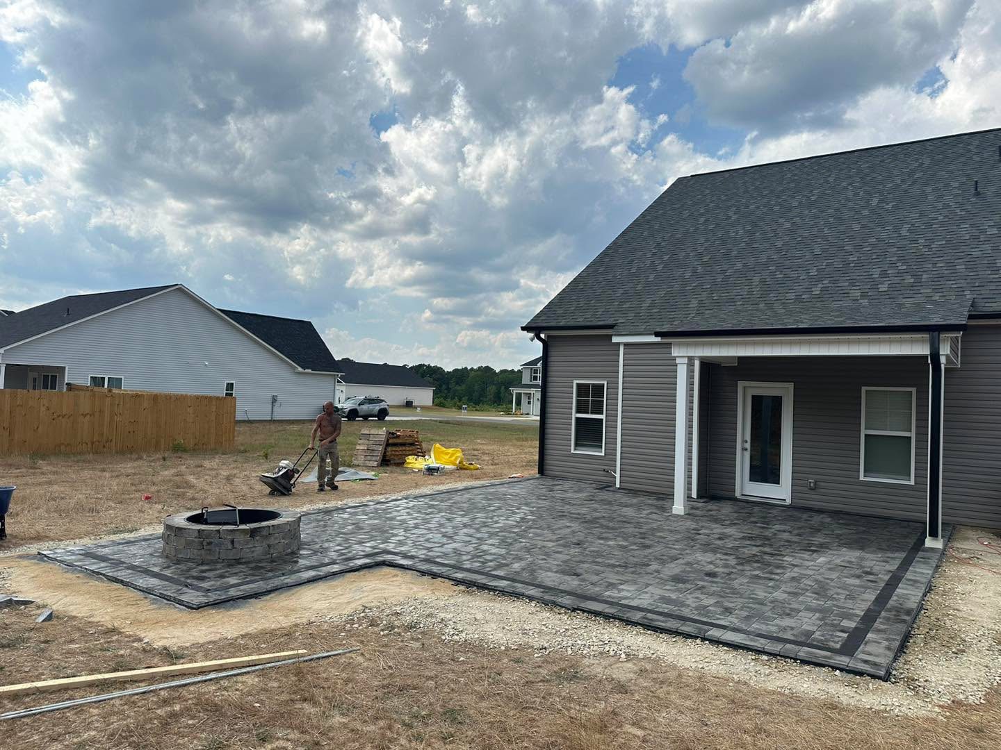 Paver Patio Install by TNT Masonry & Pavers in Connecticut