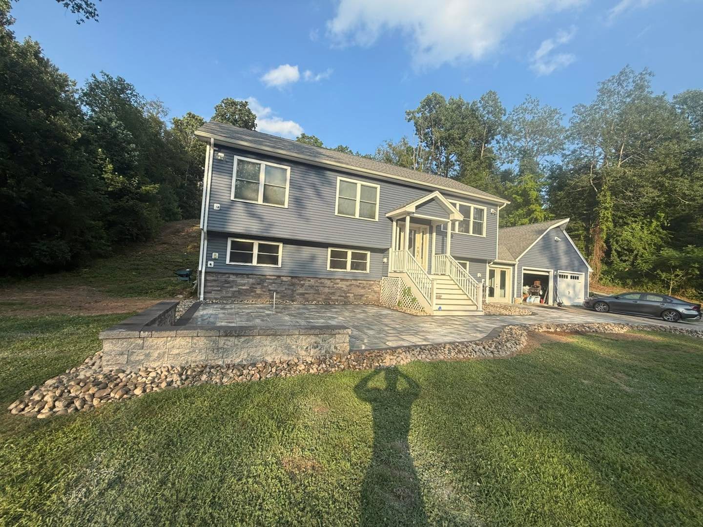 Raised Paver Patio by TNT Masonry & Pavers in Connecticut