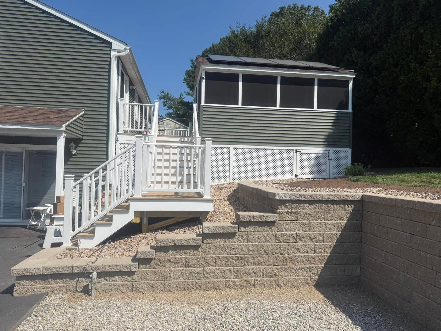 Wall and Deck Steps by TNT Masonry & Pavers in Connecticut